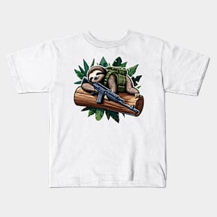 Tactical Sloth Kids T-Shirt